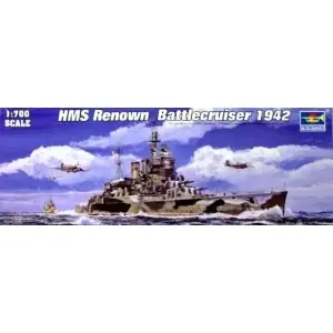 TRUMPETER 1/700 HMS Renown 1942 1 700 Soddisfatti O Rimborsati