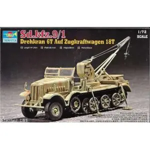 Più Venduto TRUMPETER 1/72 Drehkran 6t auf Zugkraftwagen 18t (Sd.kfz.9/1)