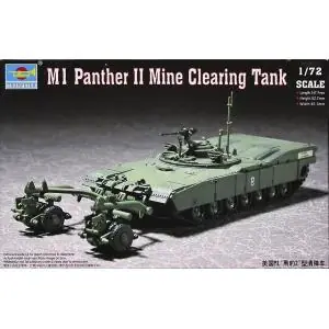 Prezzo Basso TRUMPETER 1/72 M1 Panther II Mine clearing Tank