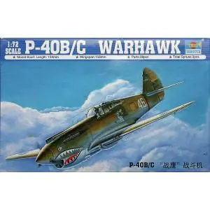 Bestseller TRUMPETER 1/72 P-40B/C "Warhawk"