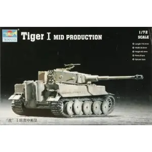 TRUMPETER 1/72 Tiger I mid Professionale