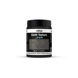 Novità Vallejo Diorama Effects Earth Textures Black Lava-Asphalt 200 ml