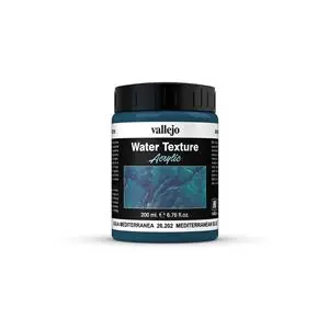 Vallejo Diorama Effects Water Textures Mediterranean Blue 200 ml Reso Gratuito