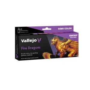 Vallejo Game Color 8 colors set Fire Dragons 18 ml Offerta Speciale