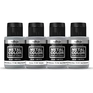 Offerta Speciale Vallejo Metal Color 4 colors set Aluminium Dope WWI & Early WWII 32 ml
