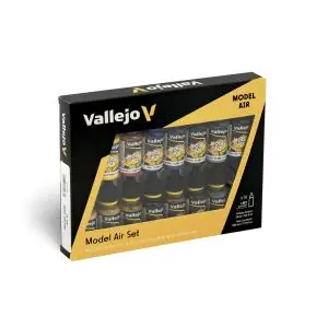 Occasione VALLEJO Model Air 16 colors set Basic Colors 18 ml