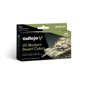 VALLEJO Model Air 6 colors set US Modern Desert Colors 18 ml Promozione Esclusiva