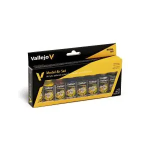 Super Prezzo VALLEJO Model Air 8 colors set Basic Colors 18 ml