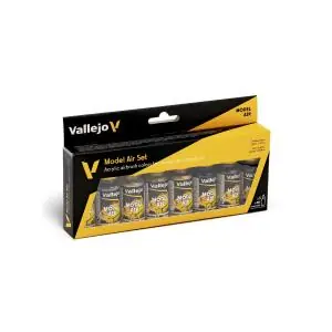 VALLEJO Model Air 8 colors set Metallic Colors 18 ml Prezzo Basso