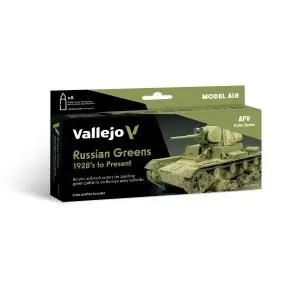 VALLEJO Model Air 8 colors set Russian Greens 1928‘s to Present 18 ml Compra Online