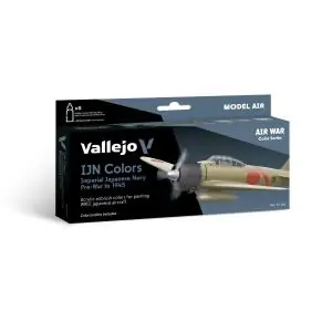 Spedizione Espresso VALLEJO Model Air IJN / 8 colors set Imperial Japanese Navy (IJN) Colors PreWar to 1945 18 ml