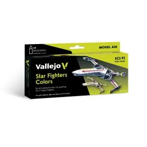 VALLEJO Model Air SciFi / 8 colors set Star Fighters Colors 18 ml Compra Oggi Stesso
