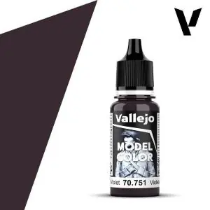 Offerta Vallejo Model Color Matt 054 - Black Violet 18 ml