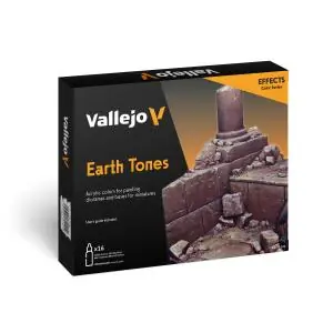 Spedito Oggi Vallejo Model Color set Earth Tones 16 colori da 18ml