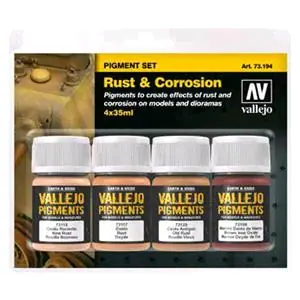 Miglior Prezzo Vallejo Pigments 4 pigments set Rust & Corrosion 35 ml