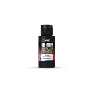 Promozione Esclusiva Vallejo Premium Color Pearl & Metallics Metallic Black 60 ml