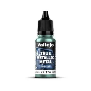 Vallejo TRUE METALLIC METAL Airbrush Dusken Green - 18 ml Spedito Oggi