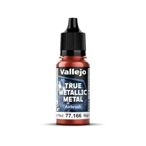 Vallejo TRUE METALLIC METAL Airbrush Ruby Red - 18 ml Consegna Rapida
