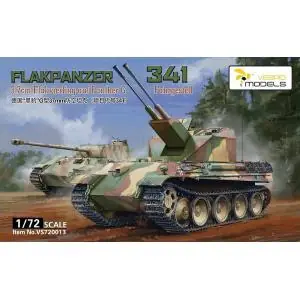 Prezzo Ridotto Vespid Models 1/72; "Flakpanzer 341" 3.7cm Flakvierling auf Panther G Fahrgestell Metal barrel *2