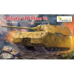 Vendita Finale Vespid Models 1/72; German Sd.Kfz VIII MAUS V2 Heavy Tank Metal barrel