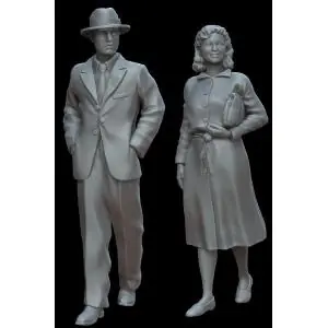 Prezzo Ridotto White Storck Miniatures 1 48; Couple on Walk