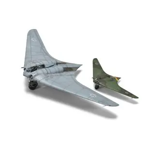 Quantità Limitata ZOUKEI-MURA Horten Ho 229 scala 1/72 + Horten Ho 229 scala 1/144 (2 kit per scatola)