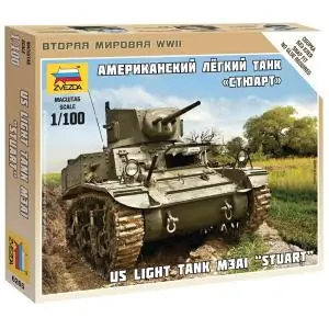 ZVEZDA 1 100 1 100 US Light Tank M3A1 "Stuart" Ultima Occasione