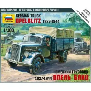Direttamente Dal Produttore ZVEZDA 1 100 1 100 WW2 3to Opel Blitz Truck