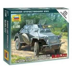 ZVEZDA 1 100 1 100 WW2 dt. Sd.Kfz. 222 Spähwagen Sconto