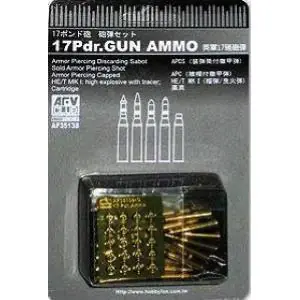 Nuovo Arrivo AFV Club 1 35 17lb. Gun Ammunition