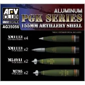AFV Club 1 35 Aluminium PGK Series 155mm Artillery Shell Soddisfatti O Rimborsati