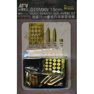 Popolare AFV Club 1 35 German 15cm Heavy Infantry Gun Ammo Set