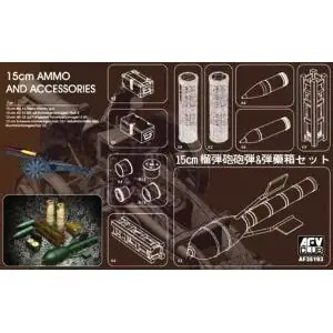 AFV Club 1 35 sIG 33 15cm Ammo and Accessories Compra Adesso