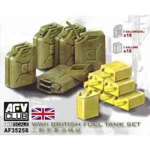 AFV Club 1 35 WWII British Fuel Tank Set Spedito Oggi