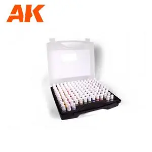 Consegna Rapida AK INTERACTIVE 3G PLASTIC BRIEFCASE 120 FIGURE COLORS