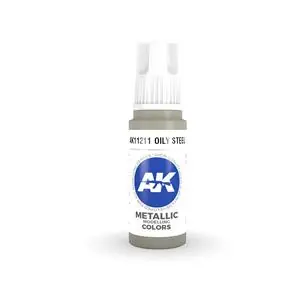 AK INTERACTIVE acrylic paint 3rd Generation Oily Steel 17ml Affare