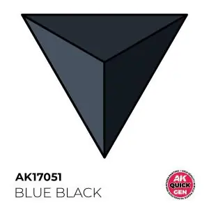 AK INTERACTIVE acrylic paint BLUE BLACK 18 ml - QUICK GEN Ultime Pezzi