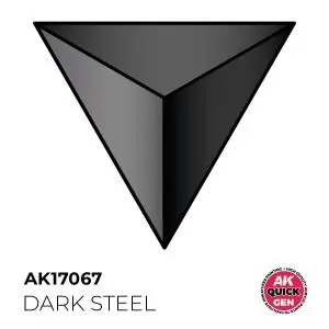 AK INTERACTIVE acrylic paint DARK STEAL 18 ml - QUICK GEN Novità
