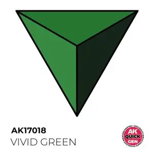AK INTERACTIVE acrylic paint VIVID GREEN 18 ml - QUICK GEN Compra Oggi Stesso