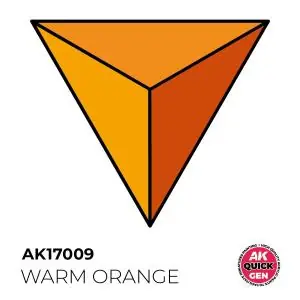 AK INTERACTIVE acrylic paint WARM ORANGE 18 ml - QUICK GEN Nuova Collezione