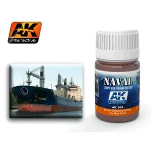 AK INTERACTIVE BROWN STREAKING GRIME FOR RED HULLS Super Prezzo
