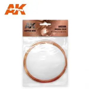 AK INTERACTIVE Copper Wire 0.60mm x 5 meters ORIGINAL COLOR Quantità Limitata