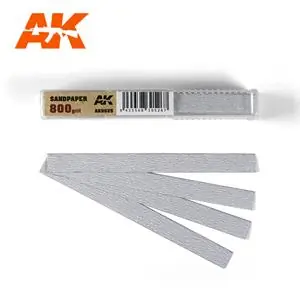 AK INTERACTIVE Dry Sandpaper 800 grit x 50 units Più Venduto