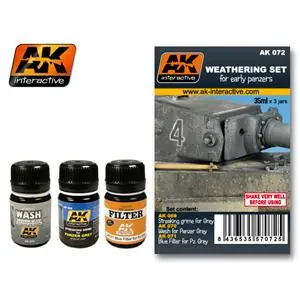 AK INTERACTIVE Early Panzers Weathering Set Di Tendenza