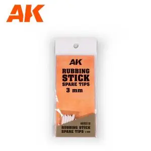 AK INTERACTIVE Rubbing Stick Spare Tips 3 Mm Spedizione Espresso