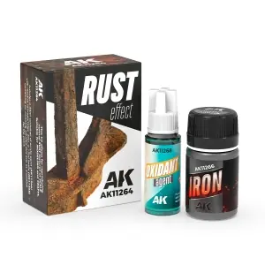 AK INTERACTIVE RUST EFFECT - special acrylic paint + Oxidizing Agent Di Tendenza