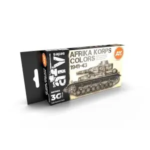 AK INTERACTIVE SET acrylic paint 3rd Generation 17mL - AFRIKA KORPS 3G Bestseller