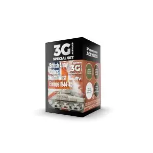 AK INTERACTIVE SET acrylic paint 3rd Generation 17mL - BRITISH ARMY COLORS NORTH-WEST EUROPE 1944-45 Ordina Subito