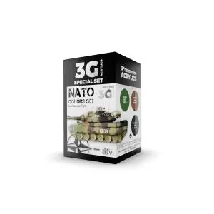 Saldi AK INTERACTIVE SET acrylic paint 3rd Generation 17mL - NATO COLORS 3G
