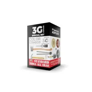 Direttamente Dal Produttore AK INTERACTIVE SET acrylic paint 3rd Generation 17mL - STANDARD TOOLS ALL ERAS COMBO 3G